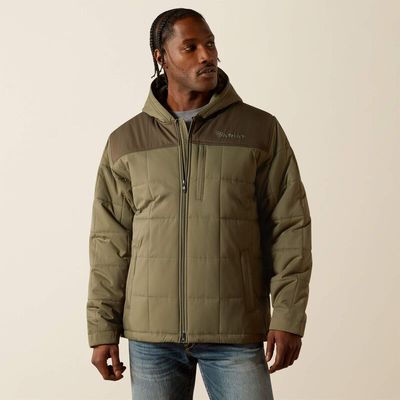 ARIAT - Crius Hooded Insulated Dark Green Jacket