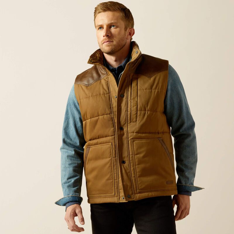 ARIAT - Cub Khaki Western Quilted Vest