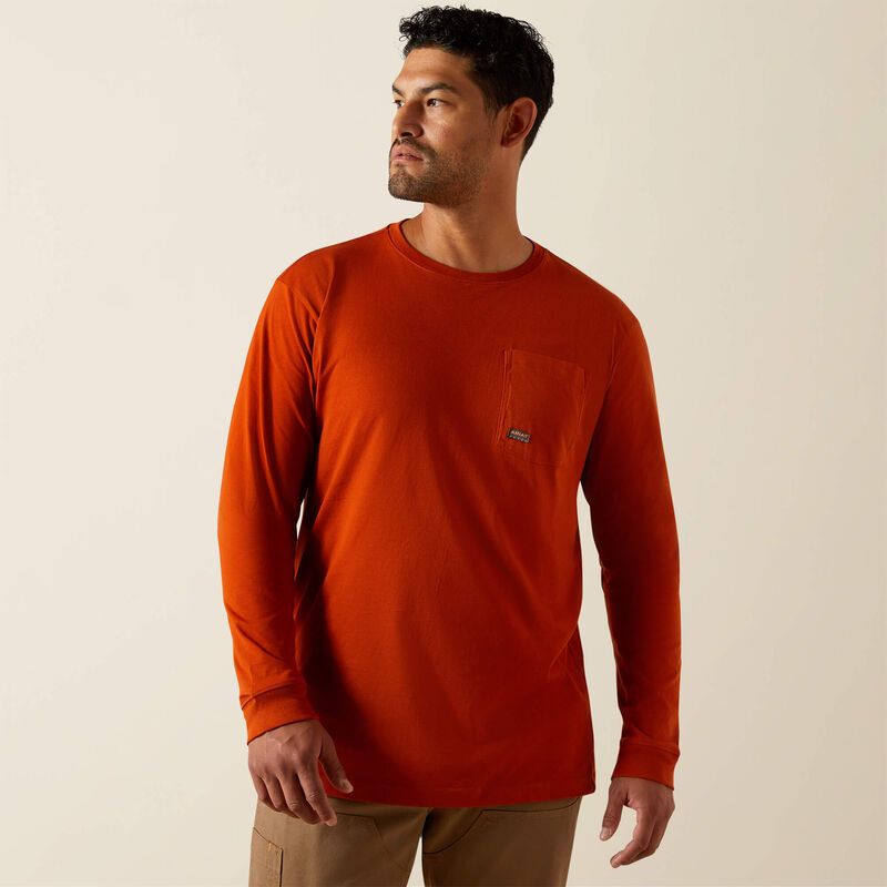 ARIAT - Rebar Cotton Strong Potter&#39;s Clay WHLF T-Shirt
