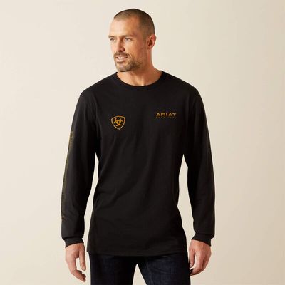 ARIAT - Clean Stripe Black T-Shirt