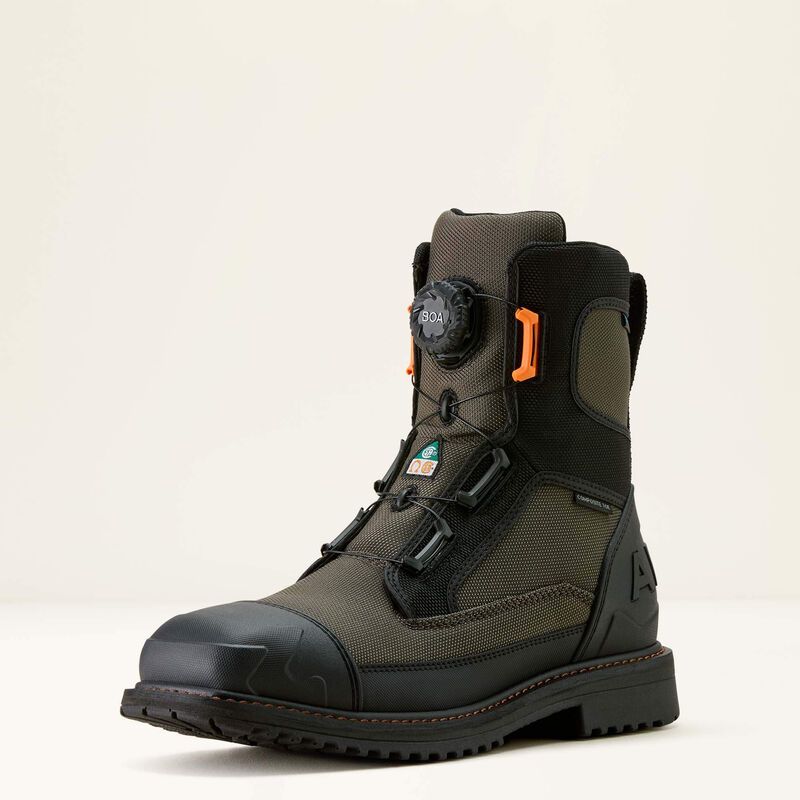 ARIAT - RigTEK Wildcat BOA 8&#39;&#39; CSA Waterproof Composite Toe Work Boot