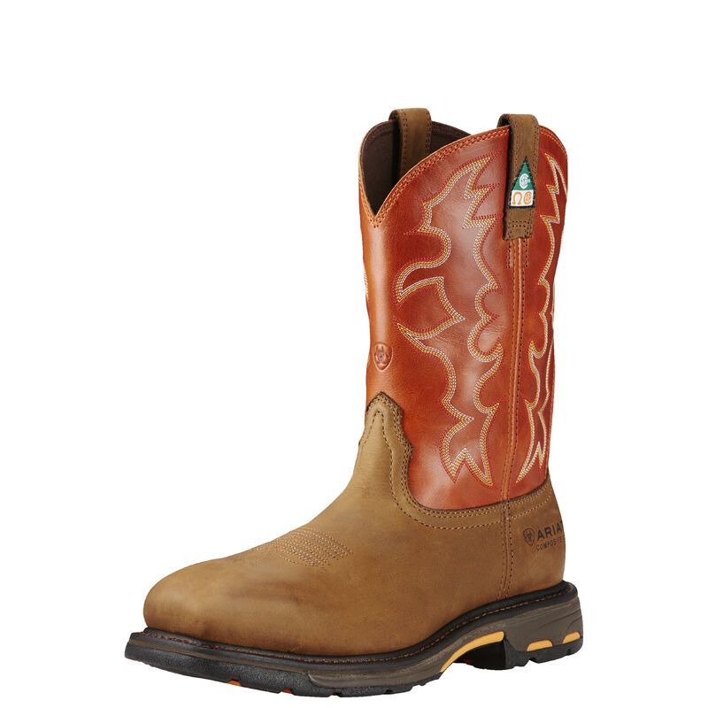 ARIAT - WorkHog Wide Square Toe CSA Dark Earth Work Boot