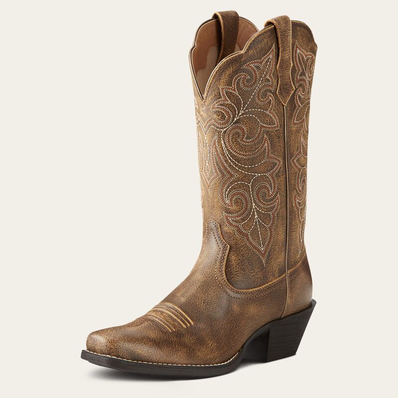 ARIAT - Round Up Square Toe Vintage Bomber Western Boot