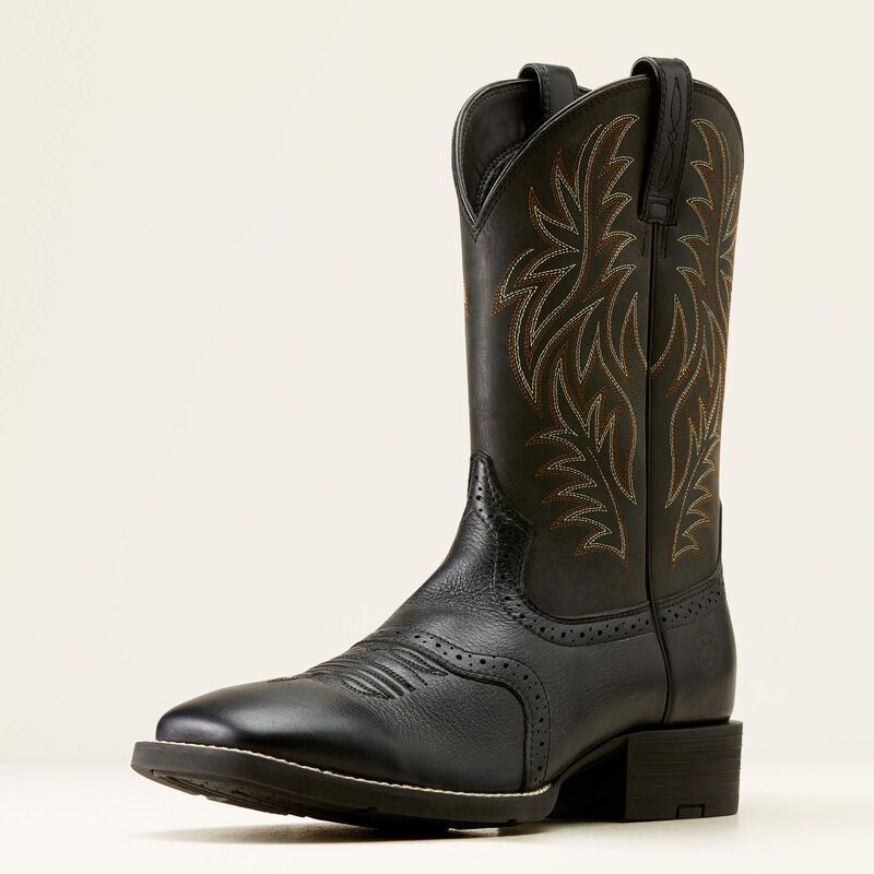 ARIAT - Sport Wide Square Toe Deertan Cowboy Boot