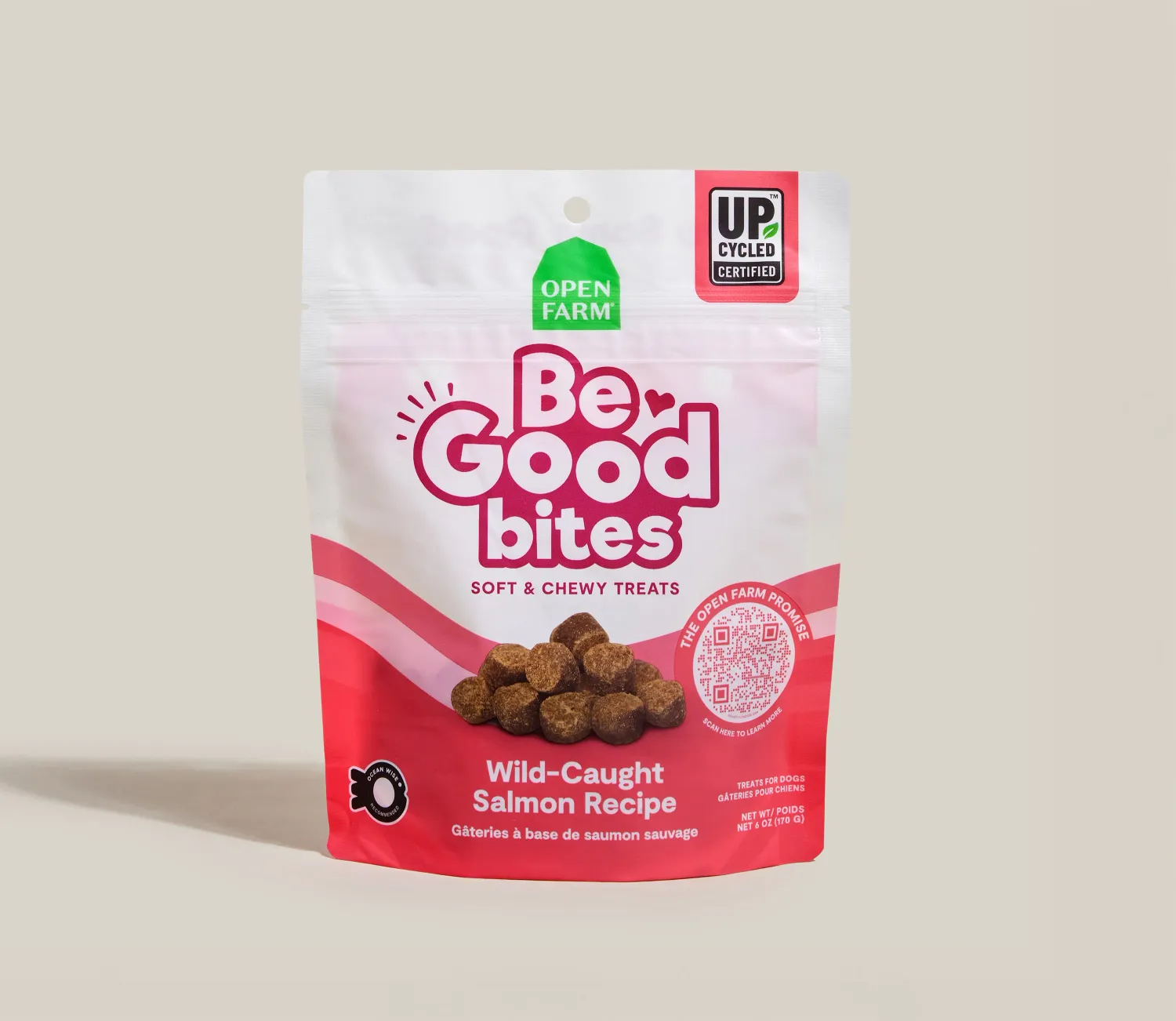 OPEN FARM - Be Good Bites Wild-Caught Salmon Recipe Treats, Size: 6oz