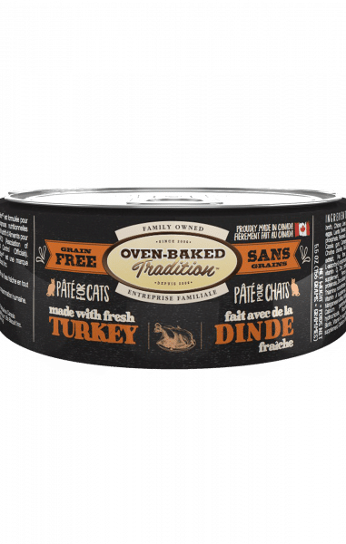 OVEN-BAKED TRADITION - Grain-Free Turkey Pâté for Adult Cat, Size: 156g