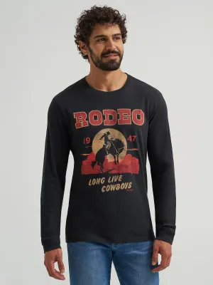 WRANGLER - Long Sleeve Front Graphic Rodeo 1947 Shirt