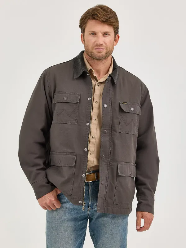 WRANGLER - Raven Lined Zip Front Barn Coat