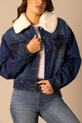 KIMES RANCH - Dark Indigo Leela Sherpa Jacket