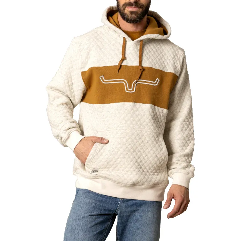 KIMES RANCH - AFR Quilted Graphic Natural Cream Hoodie