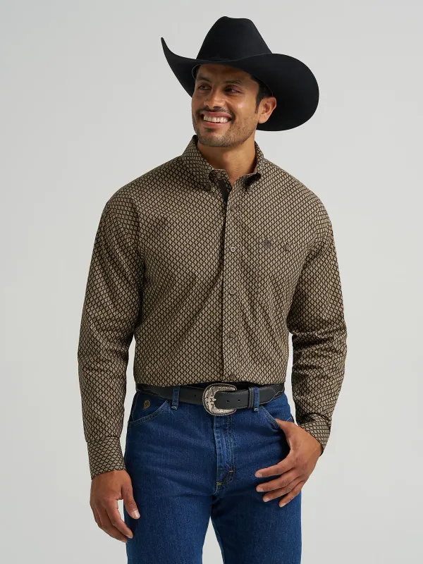 WRANGLER - George Strait Long Sleeve Button Down One Pocket Shirt