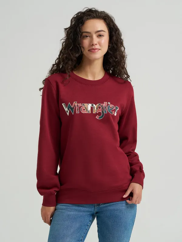 WRANGLER - Cabernet Graphic Crew Sweatshirt