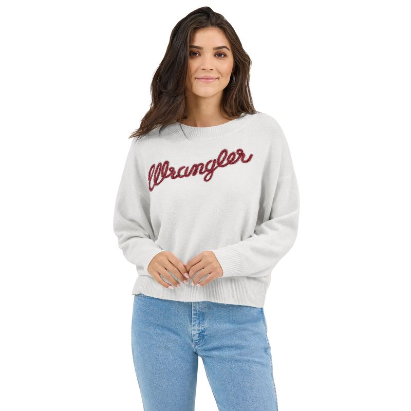 WRANGLER - Retro Vintage Christmas Crew Sweater