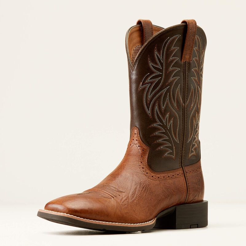 ARIAT - Sport Wide Square Toe Peanut Butter Cowboy Boot
