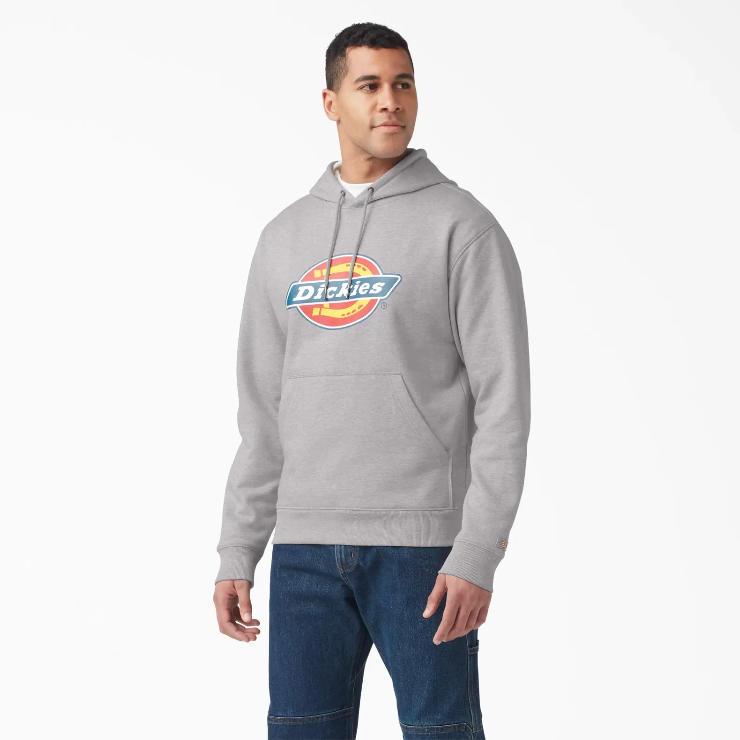 DICKIES - Heather Gray Water Repellent Logo Hoodie