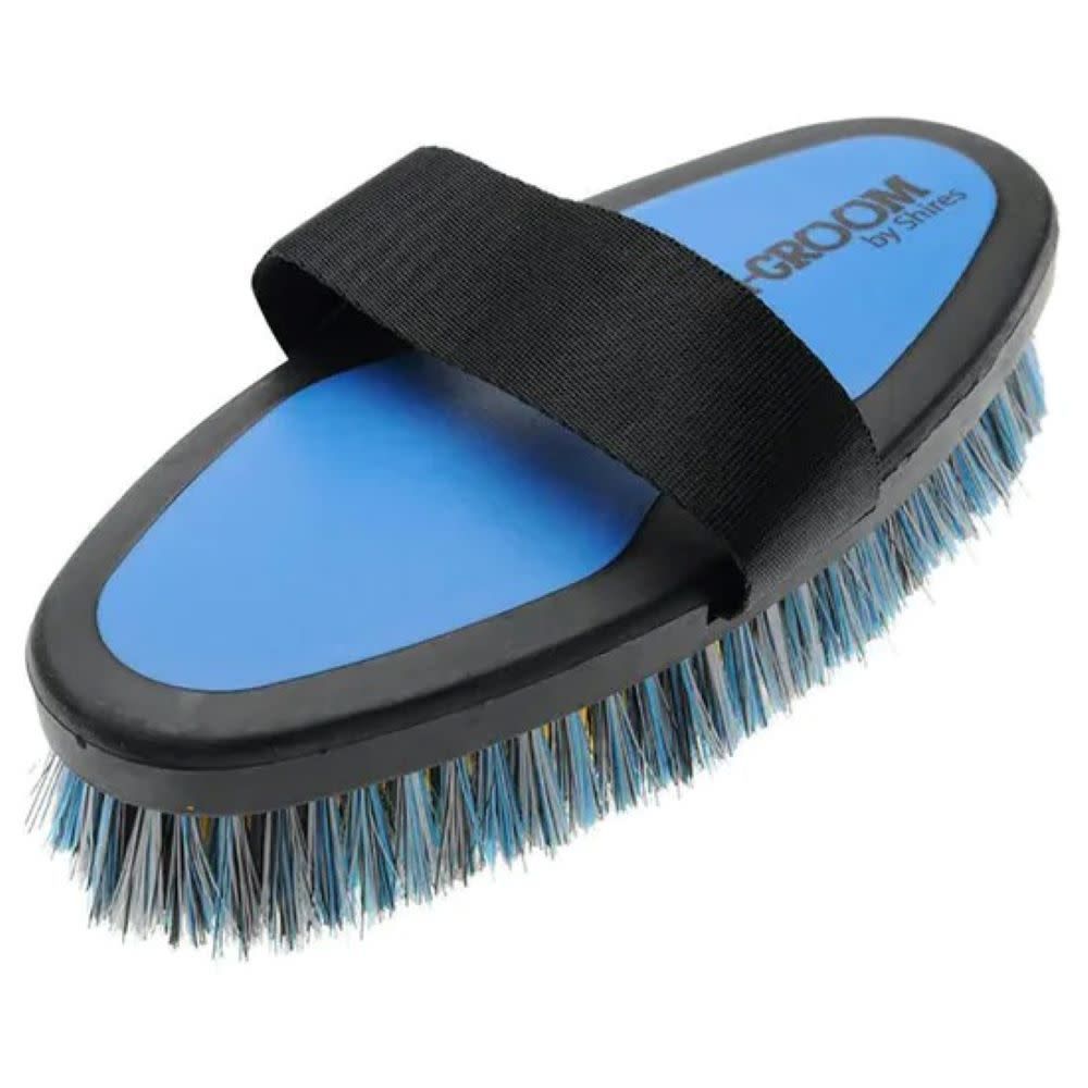 SHIRES - Ezi-Groom body brush (Large size), Color: Baby Blue