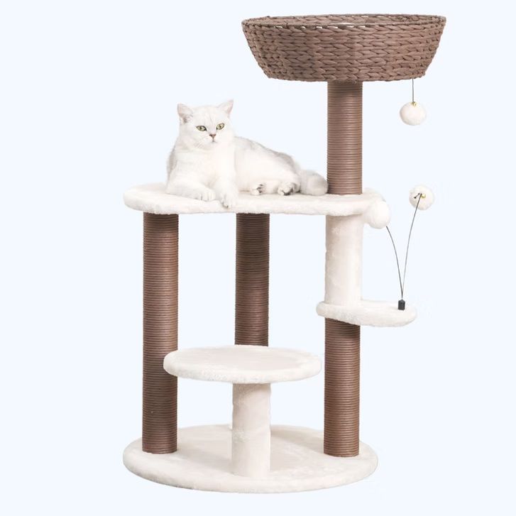 PETPALS - Quartz Handwoven Cat Tree