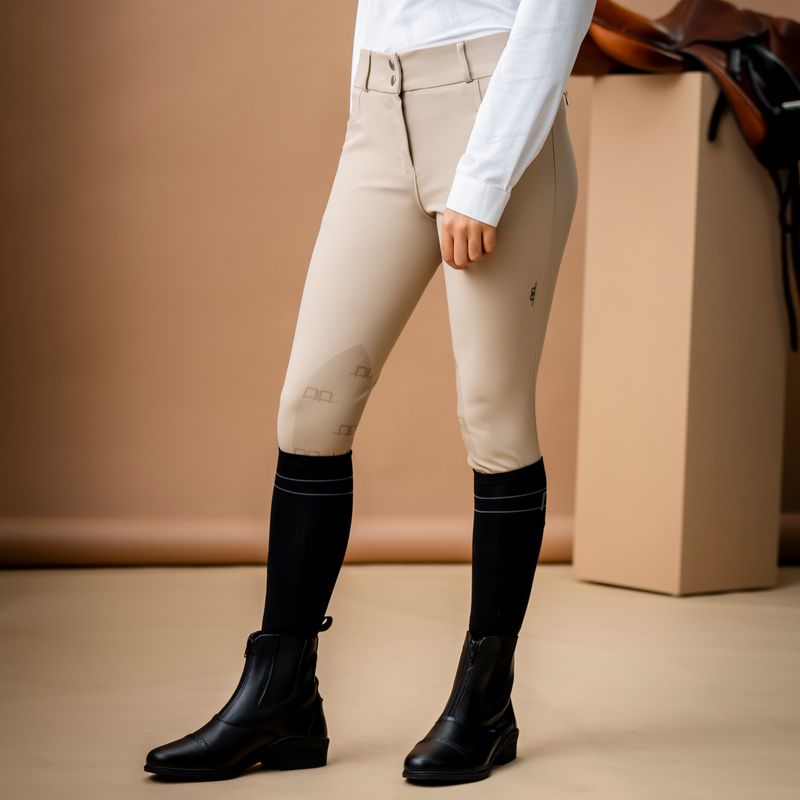 HORSEWARE - AA Aria Knee Patch Mid Rise Breech Core Beige