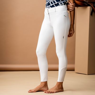 HORSEWARE - AA Aria Knee Patch Mid Rise Breech White