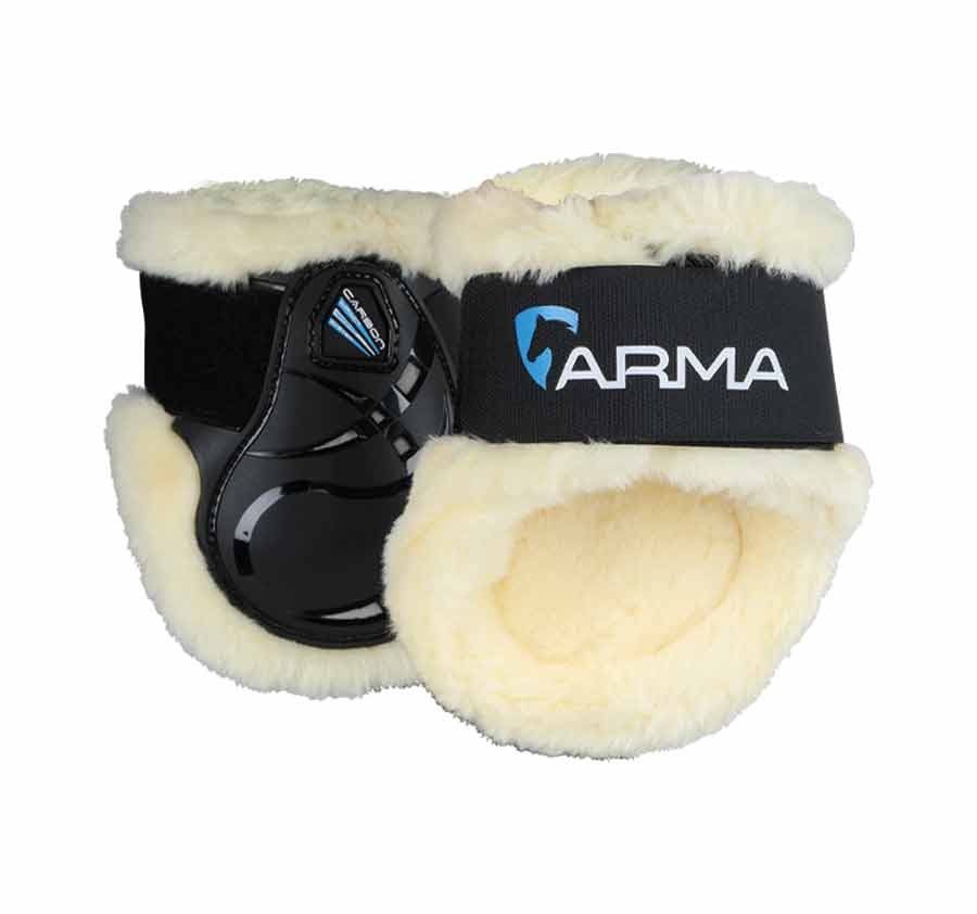 ARMA CARBON - Synthetic sheepskin fetlock protector, Color: Full, Size: Noir