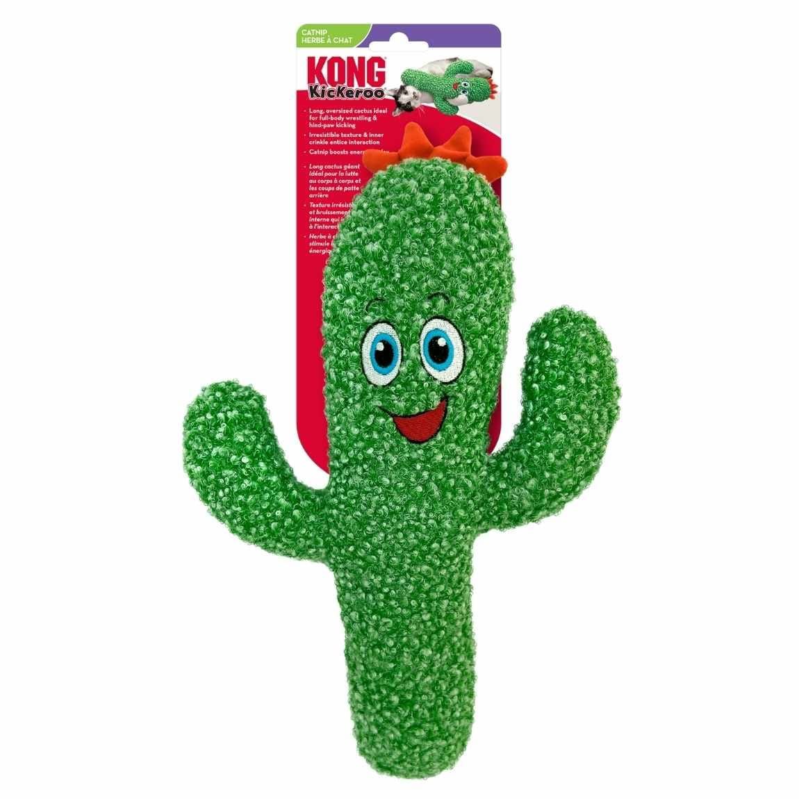 KONG - Catnip Kickeroo Cactus, Size: 14po