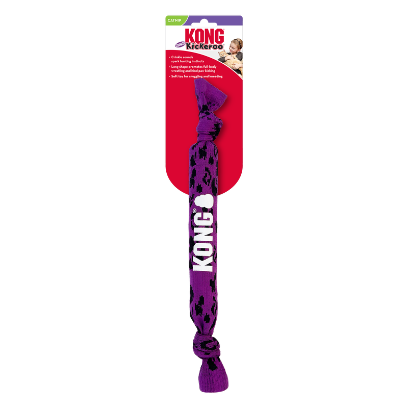 KONG - Purple Kickeroo Crunch Cat Toy