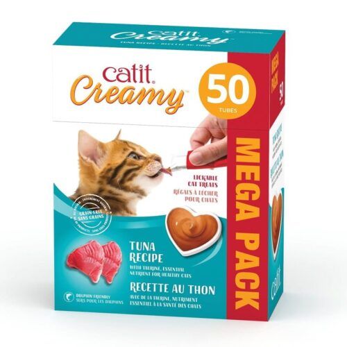 CATIT - Creamy Lickable Tuna Cat Treats, Size: 50Pack