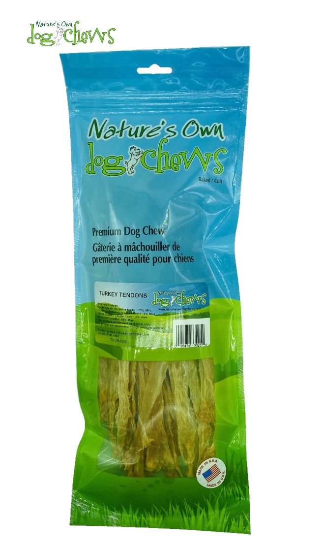 NATURE&#39;S OWN DOG CHEWS - Turkey Tendons, Size: 70g