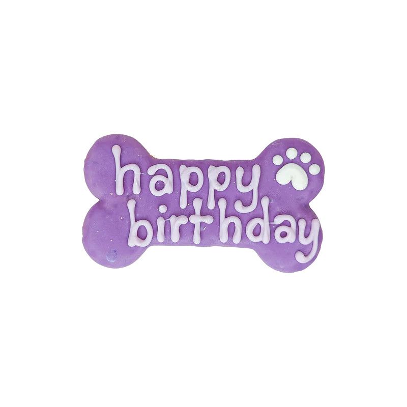 BOSCO &amp; ROXY&#39;S - Happy Birthday Handmade Cookies, Color: Violet