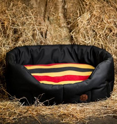 HORSEWARE - Witney Stripes Gold Newmarket Dog Bed