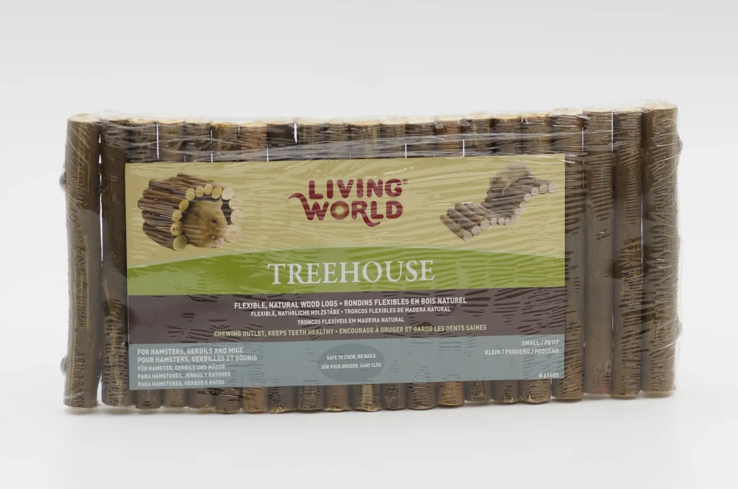 LIVING WORLD - Tree House Real Wood Logs, Size: Petit