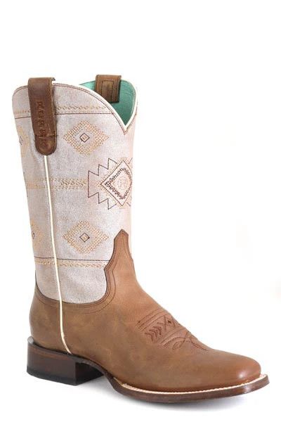 ROPER - Diana Americana Silver Square Toe Boot
