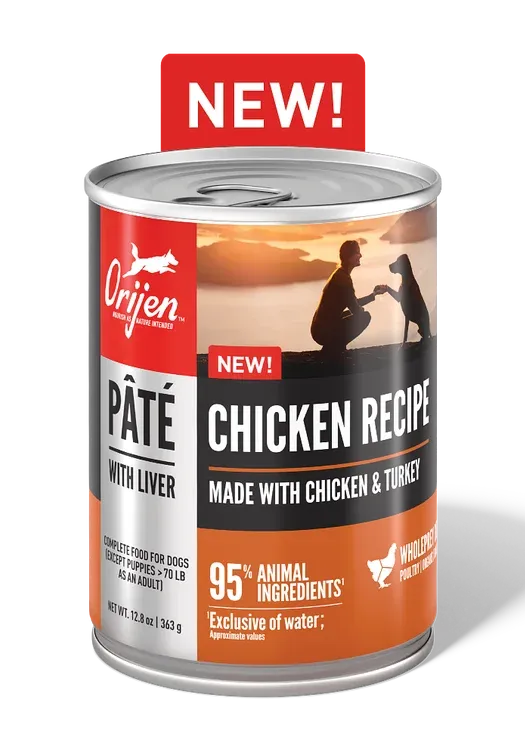 ORIJEN - Chicken Recipe Pâté with Liver, Size: 363g