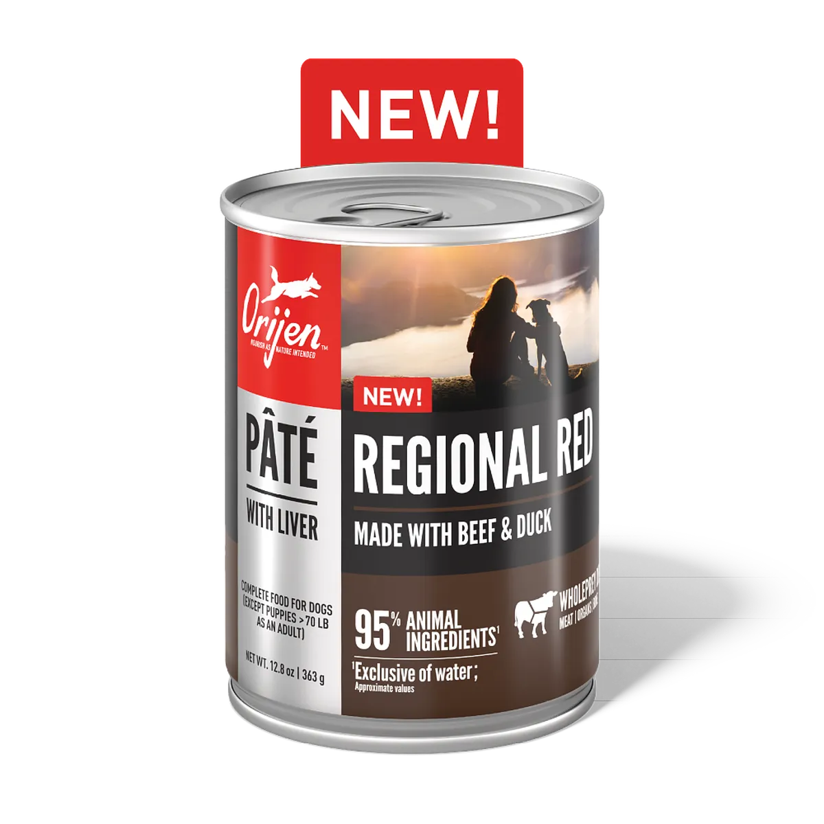 ORIJEN - Regional Red Pâté with Liver, Size: 363g