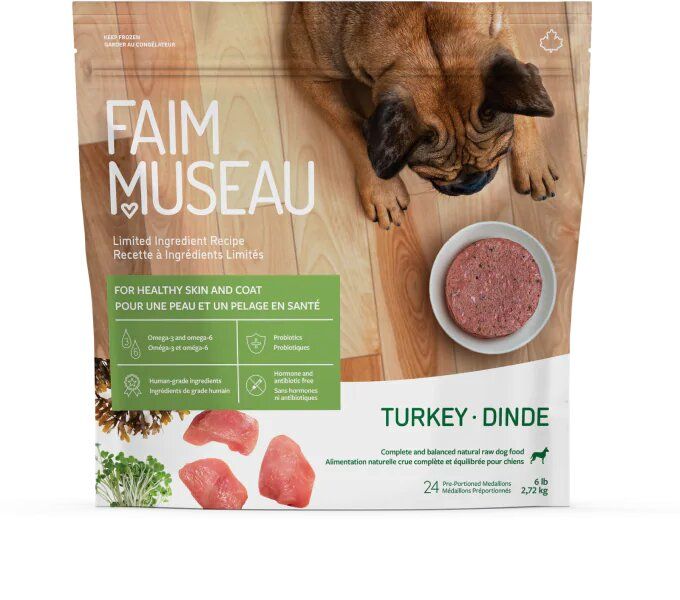 FAIM MUSEAU - Recette Ingrédients Limités Simplement Dinde, Format: 24 Médaillons/6lbs