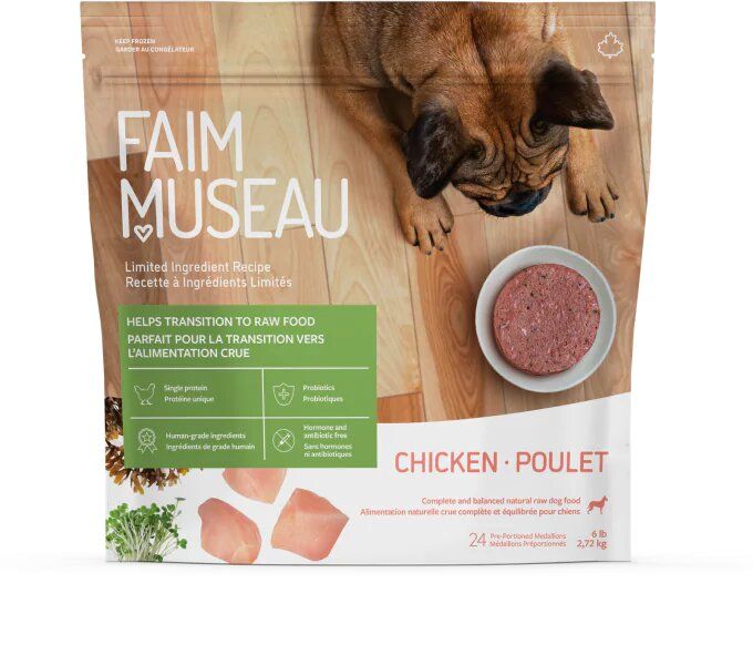 FAIM MUSEAU - Recette Ingrédients Limités Simplement Poulet, Format: 24 Médaillons/6lbs
