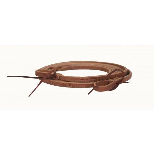 WESTERN RAWHIDE - Rênes longues en cuir WaterLoops 7pi, Grandeur: 5/8po