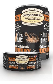 OVEN-BAKED TRADITION - Grain-Free Turkey Pâté for Adult Cat, Size: 156g