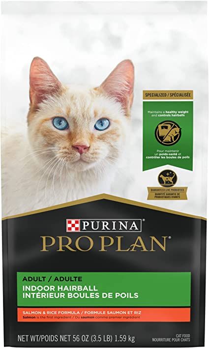 PROPLAN - Indoor Hairball Control - Salmon, Format: 3.18kg, Flavor: Saumon