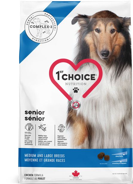 1st CHOICE - Chicken Formula for All Senior Medium &amp; Large Breeds Dogs, Format: 12kg