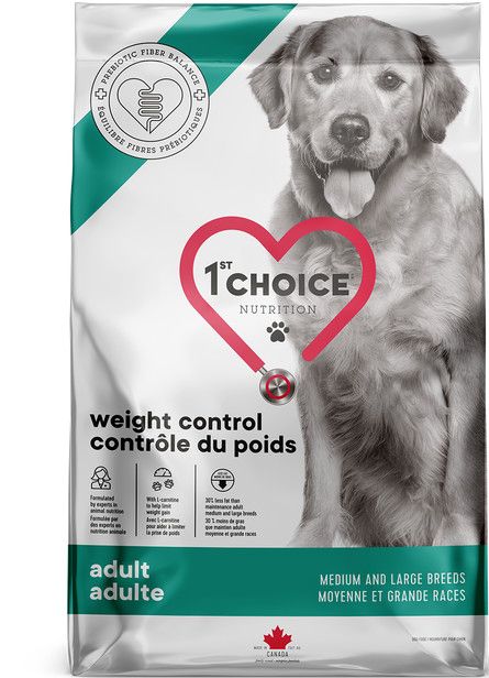 1st CHOICE - Weight Control Formula for Medium &amp; Large Breeds Adult Dogs, Format: 10kg