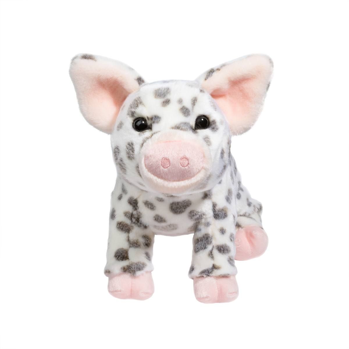 DOUGLAS - Pauline the Grey Spotted Pig, Size: 8'' Height