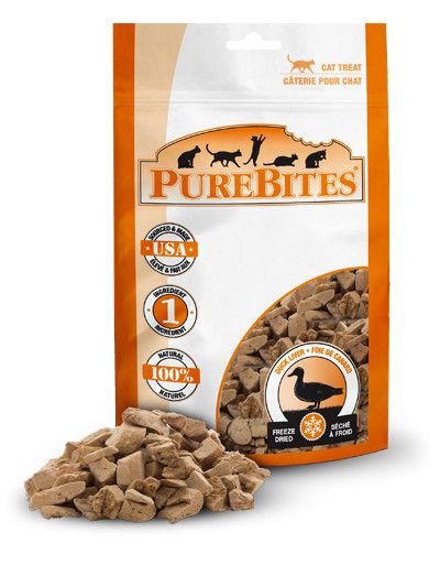 PUREBITES - Freeze Dried Duck Bites for Cats, Format: 30g