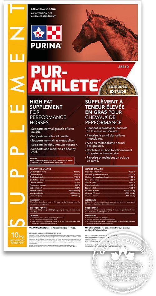 PURINA CARGILL - Pur-Athlete Supplement, Format: 20kg