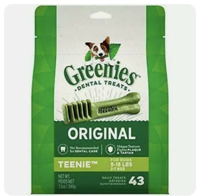 GREENIES - Mini-Pack Original Dental Treat for Dogs, Format: Teenie x22