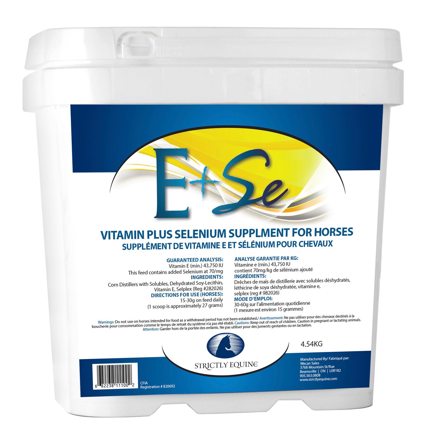 STRICTLY EQUINE - Vitamin E &amp; Selenium, Format: 4.54kg