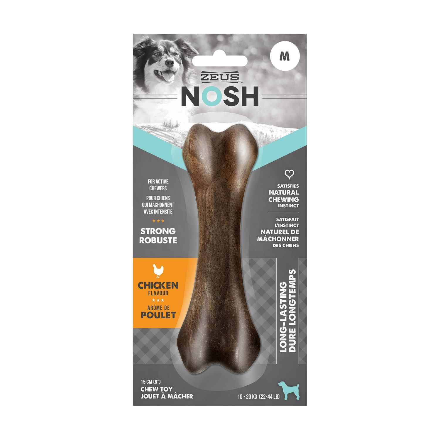 ZEUS - Nosh Medium chew toy, Flavor: Poulet