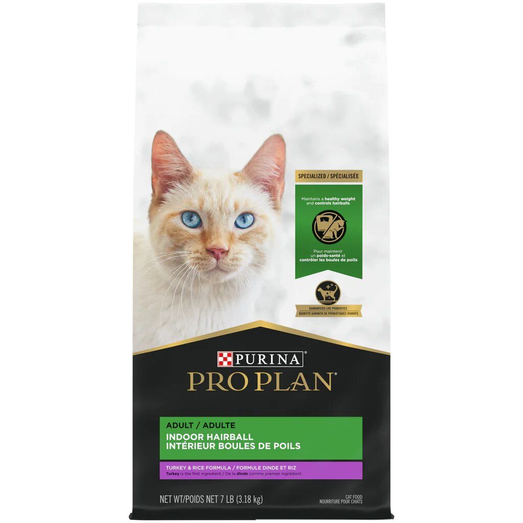 PROPLAN - Indoor Hairball Control, Flavor: Dinde, Format: 3.18kg