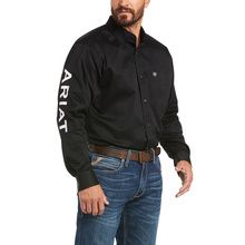 ARIAT - Team Logo Twill Classic Fit Black Shirt, Size: Medium