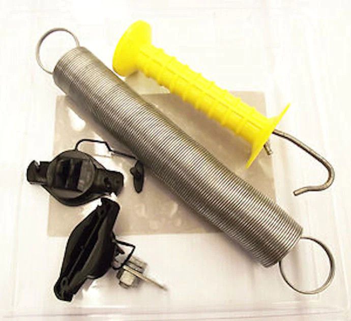 PATRIOT - Fence handle with spring, Size: 16pieds